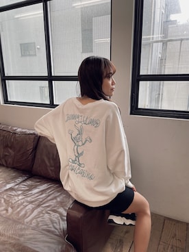 「GYDA（ジェイダ）のアイテム」を使った、moeさん（レディース・160cm）の冬コーディネート