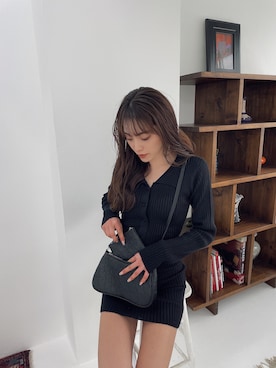 moeさん（レディース・160cm）の冬コーディネート