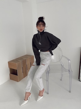 moeさん（レディース・160cm）の冬コーディネート