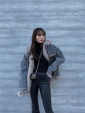 moeさん(レディース・160cm)の冬コーディネート
