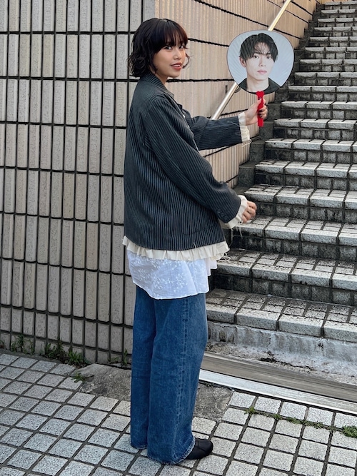 frill layered design jacket / フリルレイヤードデザイン