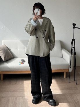 「ONCILY（オンシェリー）のアイテム」を使った、たちおかさん（レディース・164cm）の春コーディネート