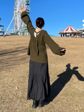 「mideal（マイディール）のアイテム」を使った、たちおかさん（骨格ウェーブ・レディース・164cm）の冬コーディネート