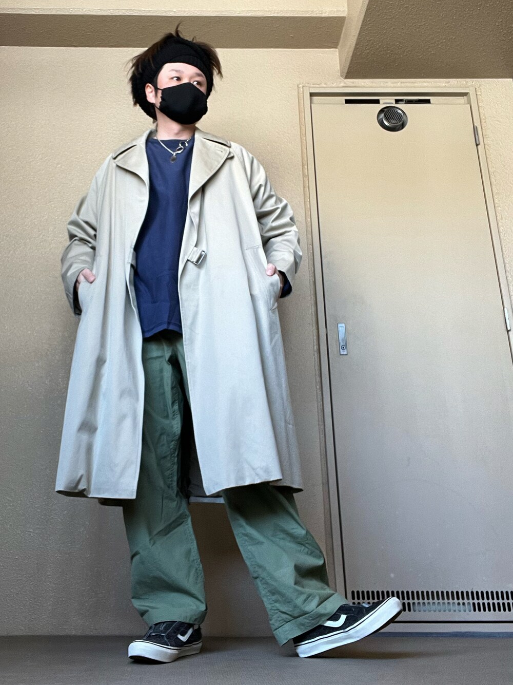 LAD MUSICIANのネックウォーマー/スヌードを使った人気ファッション