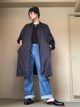 「N.HOOLYWOOD」｜「アイテム（ナイロンジャケット）」を使った、moto miniさん（メンズ・171cm）の夏コーディネート