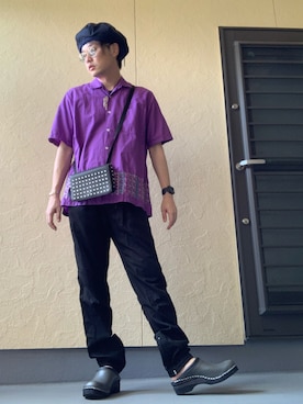 「minedenim」｜「アイテム（アクセサリー）」を使った、moto miniさん（メンズ・171cm）の夏コーディネート