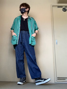 「nonnative（ノンネイティブ）のアイテム（スニーカー）」を使った、moto miniさん（メンズ・171cm）の夏コーディネート