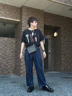 「N.HOOLYWOOD」｜moto miniさん（メンズ・171cm）の夏コーディネート