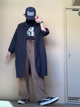 「nonnative（ノンネイティブ）のアイテム（スニーカー）」を使った、moto miniさん（メンズ・171cm）の秋コーディネート