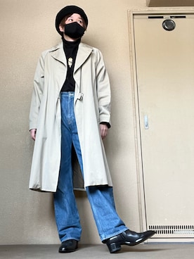 「COMOLI（コモリ）のアイテム（その他アウター）」を使った、moto miniさん（メンズ・171cm）の冬コーディネート