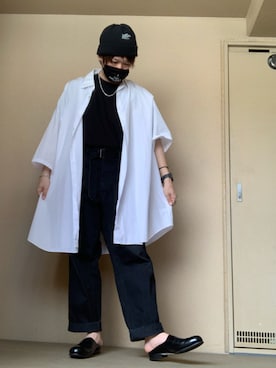 「N.HOOLYWOOD」｜「アイテム（アクセサリー）」を使った、moto miniさん（メンズ・171cm）の夏コーディネート