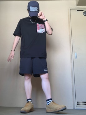 「ennoy」｜「アイテム（アクセサリー）」を使った、moto miniさん（メンズ・171cm）の夏コーディネート