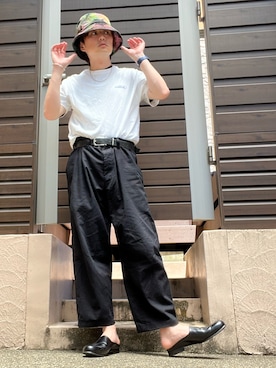 「minedenim」｜moto miniさん（メンズ・171cm）の夏コーディネート