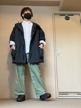 「WILD THINGS（ワイルドシングス）のアイテム（マウンテンパーカー）」を使った、moto miniさん（メンズ・171cm）の春コーディネート
