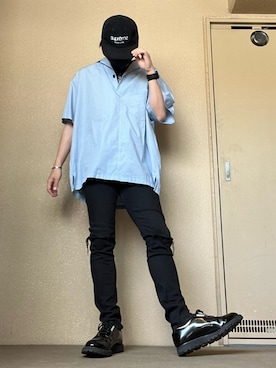 「N.HOOLYWOOD」｜「アイテム（アクセサリー）」を使った、moto miniさん（メンズ・171cm）の夏コーディネート