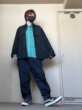 「nonnative（ノンネイティブ）のアイテム（スニーカー）」を使った、moto miniさん（メンズ・171cm）の春コーディネート
