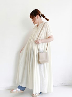 「Libra Cue（リブラ キュー）のアイテム」を使った、𝕄 𝕚 𝕚❁さん（レディース・157cm）の夏コーディネート
