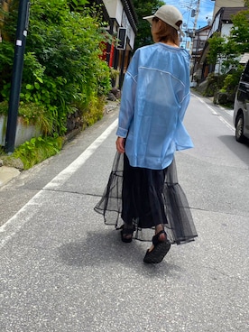 「apres jour（アプレジュール）のアイテム（サンダル）」を使った、もやこさん（レディース・165cm）の秋コーディネート