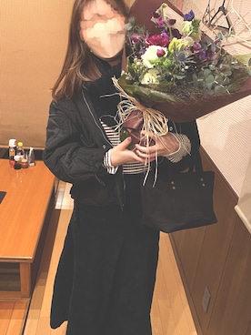 「DHOLIC（ディーホリック）のアイテム（ファッション雑貨）」を使った、sakamoさん（レディース・169cm）の冬コーディネート