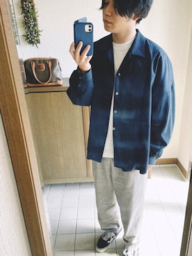 「superNova.（スーパーノヴァ）のアイテム」を使った、yamaさん（メンズ・168cm）の春コーディネート