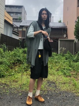 「ROTHCO（ロスコ）のアイテム（バッグ）」を使った、RYUSEIさん（メンズ・186cm）の夏コーディネート