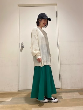 「ごきげんウィーク」｜「アイテム（スカート）」を使った、とみさん（レディース・153cm）の春コーディネート