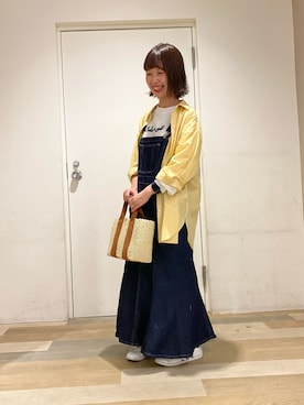 「ごきげんウィーク」｜「アイテム（ワンピース/ドレス）」を使った、とみさん（レディース・153cm）の春コーディネート