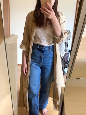 「ELVENCE DEUX（エルベンスドゥ）のアイテム（ワンピース/ドレス）」を使った、yuikaさん（レディース・149cm）の秋コーディネート