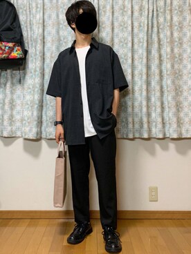 「DOOPZ（ドープス）のアイテム（スラックス）」を使った、戯風さん（メンズ・164cm）の夏コーディネート