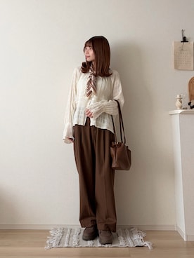 「KBF（ケイビーエフ）のアイテム（トップス）」を使った、ゆめかさん（レディース・154cm）の春コーディネート