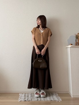 「アイテム（サンダル）」を使った、ゆめかさん（レディース・154cm・20代）の秋コーディネート