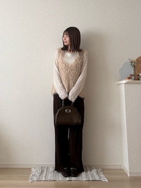 「アイテム（ボストンバッグ）」を使った、ゆめかさん（レディース・154cm・20代）の秋コーディネート