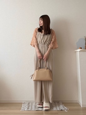 「アイテム（サロペット/オーバーオール）」を使った、ゆめかさん（レディース・154cm・20代）の夏コーディネート