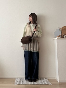 ゆめかさん（骨格ナチュラル・レディース・154cm）の秋コーディネート