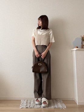 「ビスチェ」｜ゆめかさん（レディース・154cm）の秋コーディネート