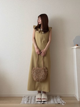 「hinari（ヒナリ）のアイテム」を使った、ゆめかさん（レディース・154cm）の夏コーディネート