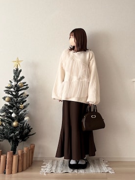 「w closet（ダブルクローゼット）のアイテム」を使った、ゆめかさん（レディース・154cm）の冬コーディネート