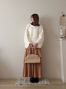 「アイテム（ローファー）」を使った、ゆめかさん（レディース・154cm・20代）の秋コーディネート