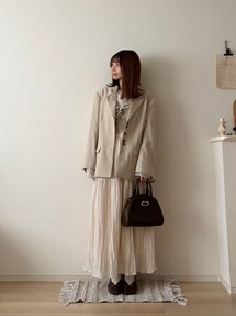 linen blend jacket/リネンブレンドジャケットを使った人気
