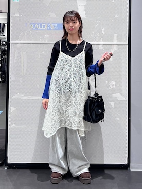 「アイテム（スリッポン）」を使った、うえさん（レディース・153cm・20代）の秋コーディネート