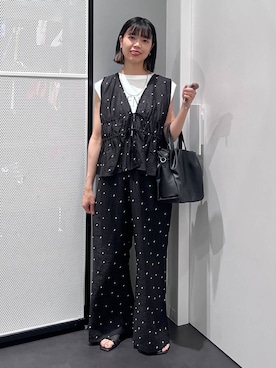 「LAKOLE（ラコレ）のアイテム」を使った、うえさん（レディース・153cm）の夏コーディネート