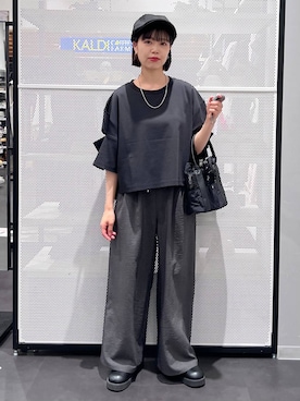 「アイテム（アクセサリー）」を使った、うえさん（レディース・153cm）の春コーディネート