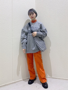 「ショルダーバック」｜「アイテム（その他）」を使った、うえさん（レディース・153cm）の冬コーディネート