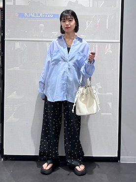 「LAKOLE（ラコレ）のアイテム」を使った、うえさん（レディース・153cm）の春コーディネート