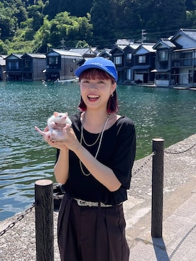 「アイテム（ピアス（両耳用））」を使った、うえさん（レディース・153cm・20代）の夏コーディネート
