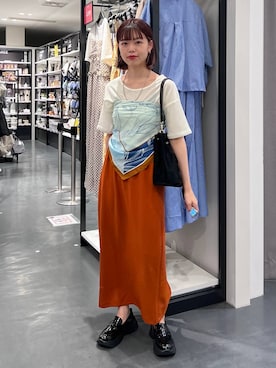 「LAKOLE（ラコレ）のアイテム」を使った、うえさん（レディース・153cm）の夏コーディネート