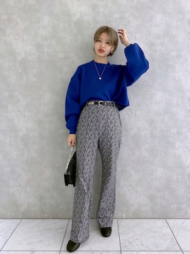 「PAGEBOY（ページボーイ）のチェーンスタッズショルダー（ショルダーバッグ）」を使った、うえさん（レディース・153cm）の秋コーディネート