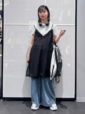 「アイテム（アクセサリー）」を使った、うえさん（レディース・153cm）の春コーディネート