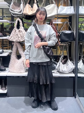 「アイテム（スウェット）」を使った、うえさん（レディース・153cm・20代）の秋コーディネート