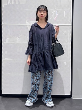 「LAKOLE（ラコレ）のアイテム（パンツ）」を使った、うえさん（レディース・153cm）の春コーディネート